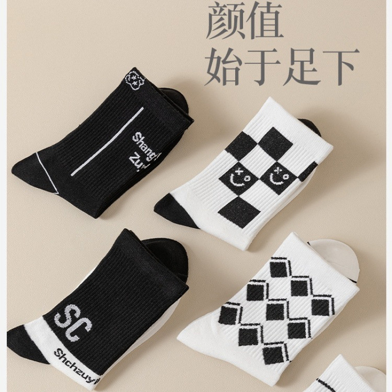 原创运动sport潮袜学院风秋冬新款棉袜子 男女同款吸汗防臭篮球袜