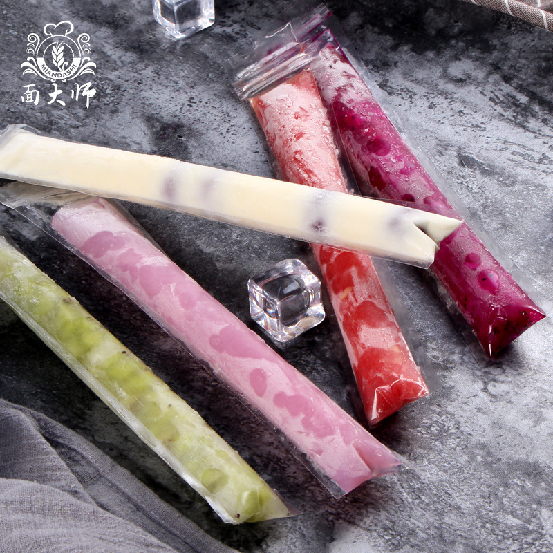 一次性棒棒冰碎冰袋家用自制雪糕冰棍自封透明保鲜袋食品级制冰袋