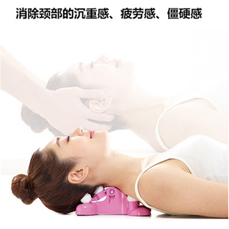 手动颈椎矫正器舒缓器颈部按摩仪仿真指压硅胶颈椎矫正护理按摩器