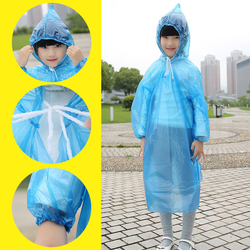 一次性 连体 游乐场批发 旅游雨衣儿童