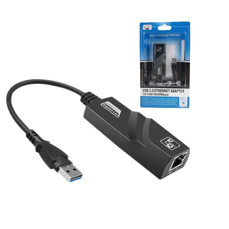 厂家批发千兆网卡USB3.0转RJ45免驱动高速带线网络转换器现货供应